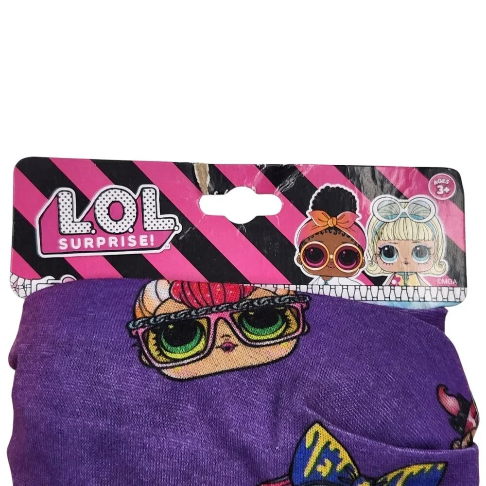 LOL Surprise! Protective Headband or Face Cover Purple Washable Reusable Ages 3+
